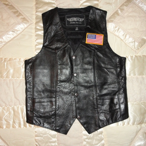 UInik Other - Biker Leather Vest Indian Knucklehead Unisex 36
